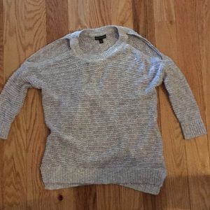 Shoulder cut 3/4 sleeve sweater Express